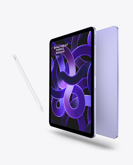 Two iPad Air 5 Purple