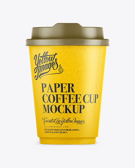 300ml White Paper Cup Mockup