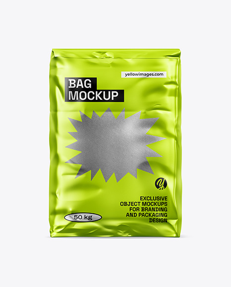Metallized Paper Bag Mockup