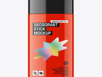Glossy Deodorant Stick Mockup