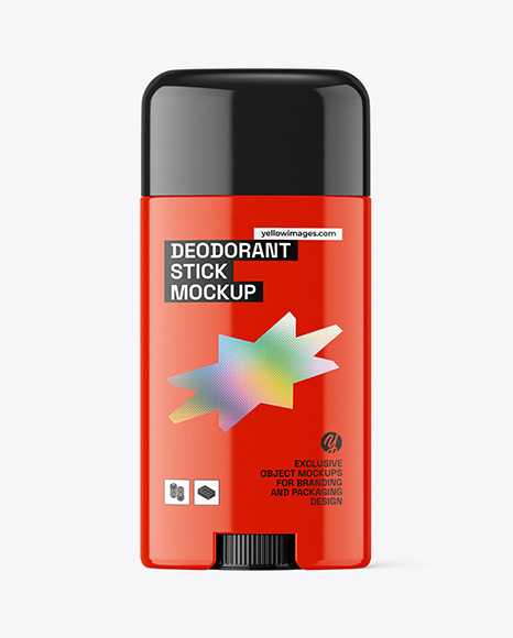Glossy Deodorant Stick Mockup