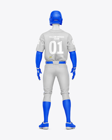 Baseball Uniform Mockup – Back View