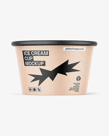 Kraft Ice Cream Cup Mockup