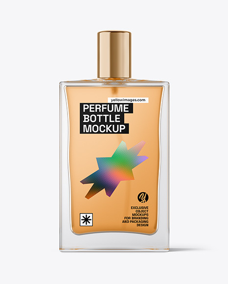 Frosted Perfume Bottle Mockup