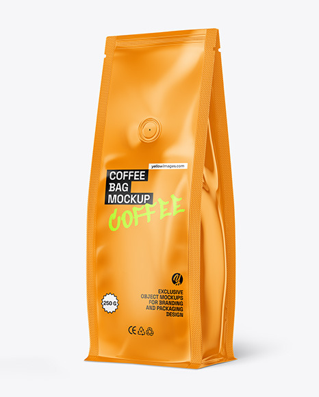 Glossy Coffee Bag Mockup