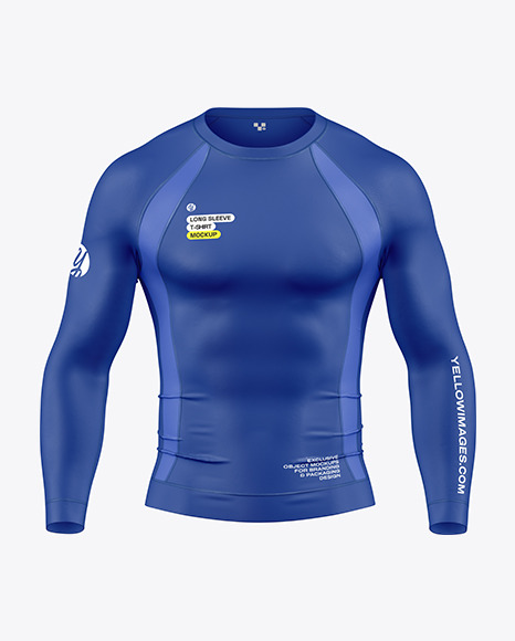 Long Sleeve Compression T-Shirt Mockup – Front View