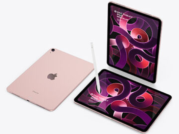 Three  iPad Air 5 Pink
