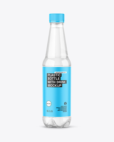 Clear Pet Water Bottle Mockup