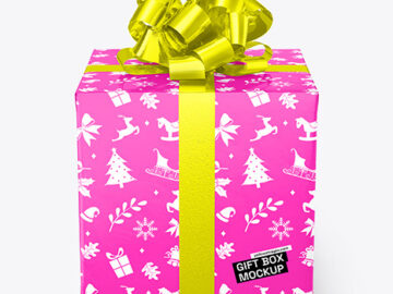 Gift Box Mockup