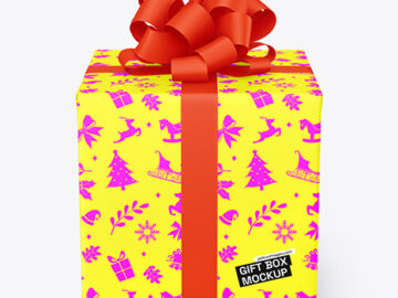 Gift Box Mockup