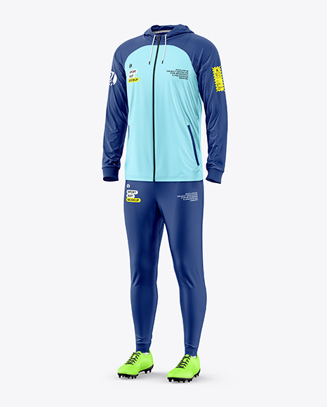 Men's Sport Suit Mockup - Half Side View