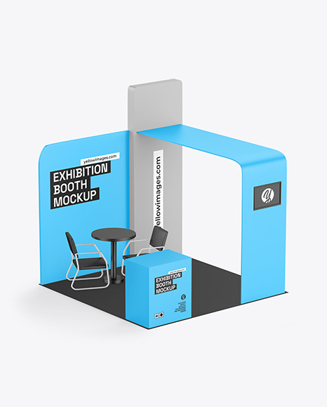 Matte Exhibition Booth Mockup