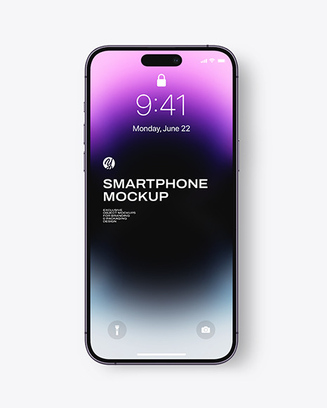 iPhone 14 Pro Max Deep Purple Mockup