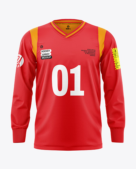 Hockey Jersey Mockup - Front View