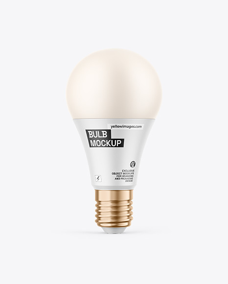 Matte Light Bulb Mockup