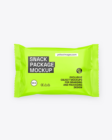 Matte Snack Package Mockup