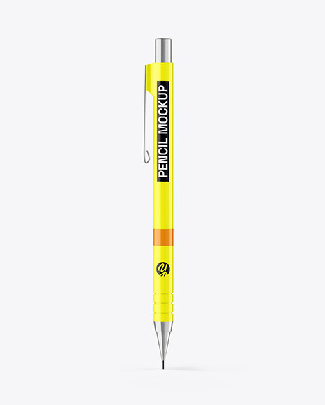 Glossy Mechanical Pencil Mockup