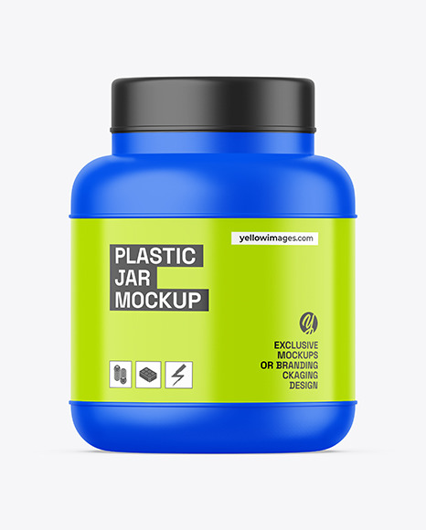 Matte Plastic Jar Mockup