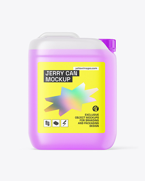 Transparent Jerry Can Mockup