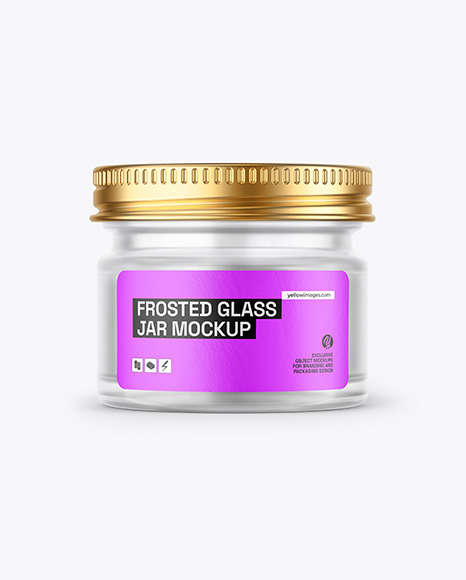 Frosted Glass Jar Mockup