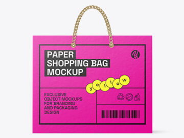 Paper Shopping Bag Mockup