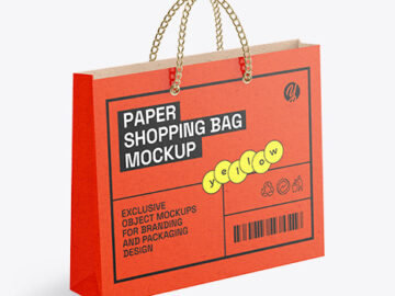 Kraft Shopping Bag Mockup