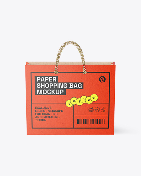 Kraft Paper Shopping Bag Mockup
