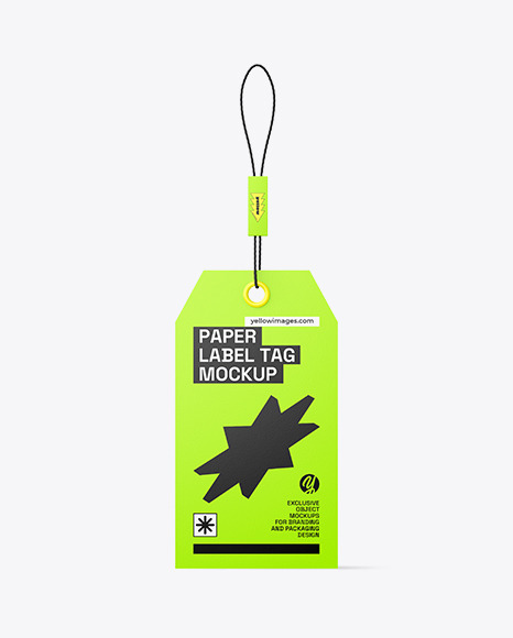 Paper Hang Tag Mockup