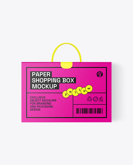 Carton Shopping Box Mockup