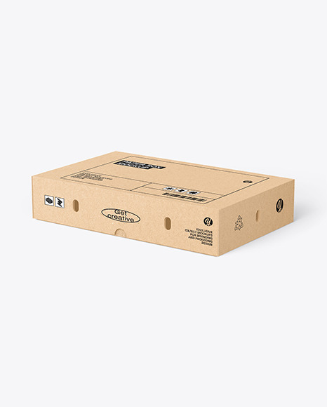 Kraft Paper Box Mockup