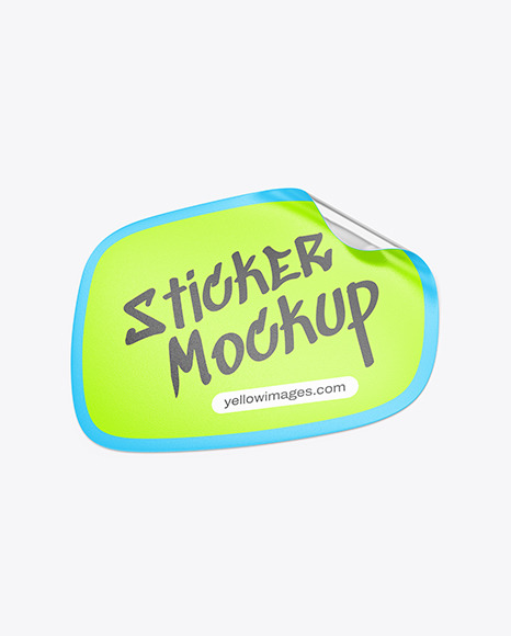 Texturated Sticker Mockup