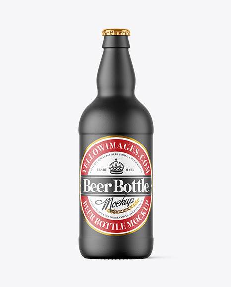 Ceramic Beer Bottle Mockup