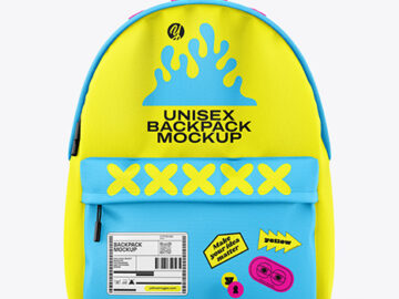Backpack Mockup - Front View