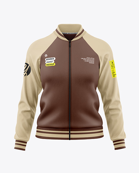 Women's Bomber Jacket Mockup - Front View