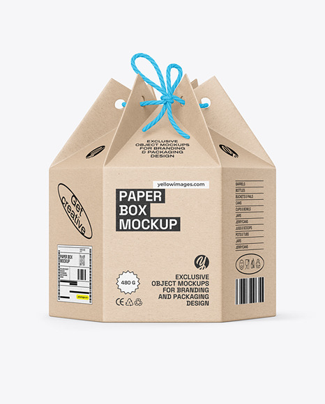 Kraft Paper Folding Box Mockup