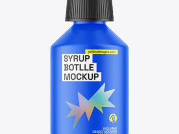 Matte Syrup Bottle Mockup