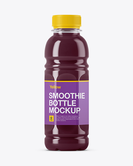 Organic Smoothie Bottle Mockup