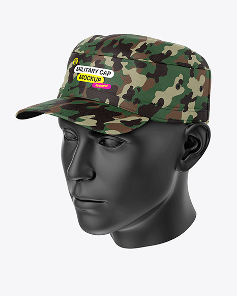 Military Cap Mockup