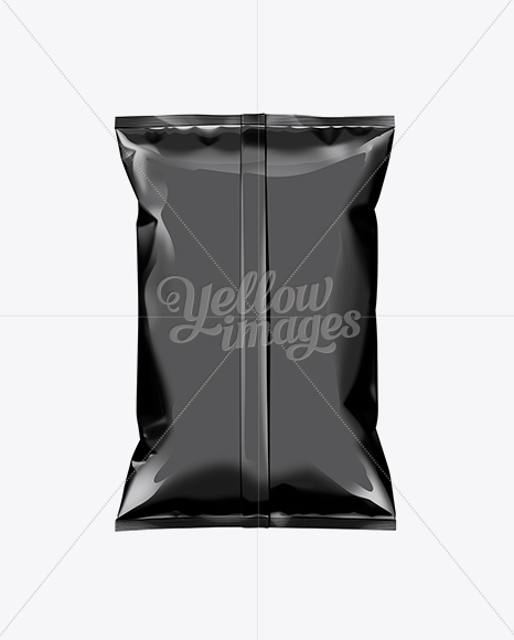 Black Plastic Snack Package Medium