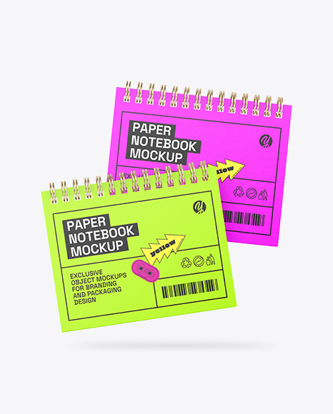 Two Notebooks Mockup