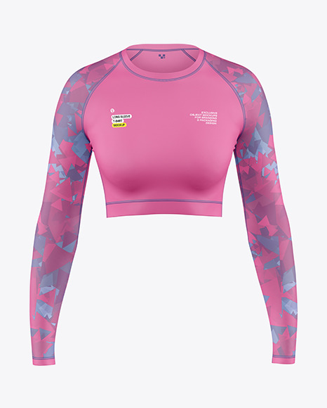 Long Sleeve Compression T-Shirt Mockup – Front View
