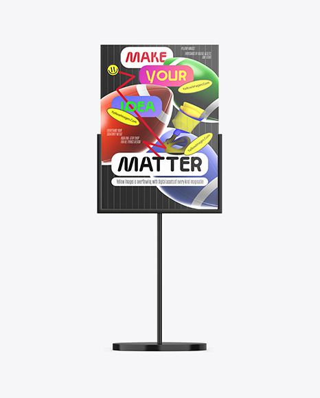 Poster Stand Mockup