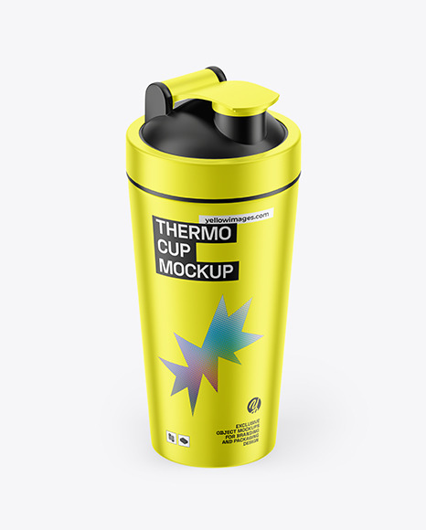 Metallized Thermo Cup Mockup