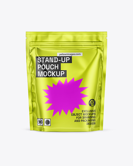 Metallized Stand-Up Pouch Mockup