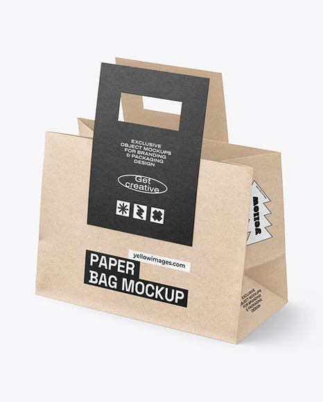 Kraft Paper Bag Mockup