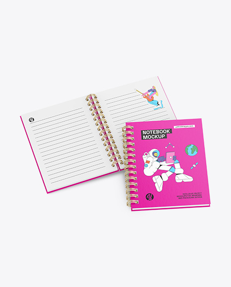 Two Notebooks Mockup