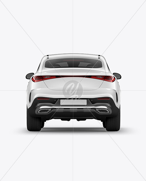 Luxury Coupe Mockup - Back View