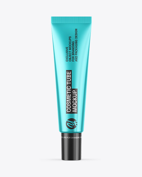 Metallic Cosmetic Tube Mockup