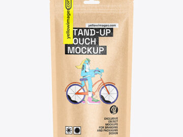 Krafts Stand up Pouch Mockup
