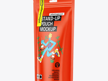 Matte Stand up Pouch Mockup